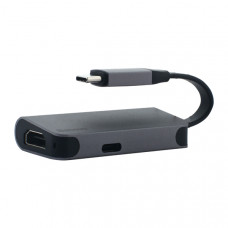 Адаптер Earldom ET-OT88C OTG Adapter USB-A/ Type-C со шнурком графитовый