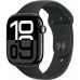 Apple Watch Series 10 GPS 46mm Jet Black Aluminum S/M/L Black Sport Band