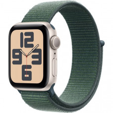 Apple Watch SE 2024 GPS 40mm Starlight Aluminium Lake Green Sport Loop