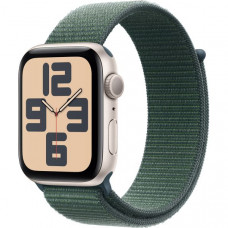 Apple Watch SE 2024 GPS 44mm Starlight Aluminium Lake Green Sport Loop