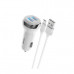 Разделитель автомобильный Hoco Z40 Superior dual port car charger с кабелем MicroUSB (2USB: 5V & 2.4A) Белый
