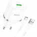 Адаптер питания Hoco N3 Special single port QC3.0 charger с кабелем Type-C (USB: 3.6-6.5V 3.0A/6.6-9V 2.0A/ 18W) Белый