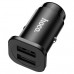 Разделитель автомобильный Hoco NZ4 Wise road 24W dual port PD car charger с кабелем MicroUSB (2USB: 5V & 2.4A 12W/ total output 24W) Черный