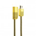 Дата-кабель USB Remax Linyo Series Cable (RC-088m) MicroUSB 2.1A круглый (1.0 м) Золотистый
