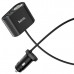 Разделитель автомобильный Hoco Z35A Companheiro front and rear seat Cigarette Lighter 100W Car Charger (3USB: 5V & 2.4A) Черный