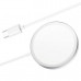 Беспроводное зарядное устройство Hoco Qi Original Series Magnetic MagSafe Charger (CW30) для Apple iPhone 15W Серебристый
