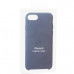 Чехол-накладка кожаная Leather Case для iPhone SE (2020г.) Midnight Blue Темно-синий