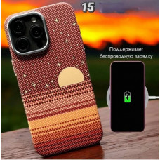 Чехол-накладка Mosbros carbon Magsafe для Iphone 16 Pro Max (6.9