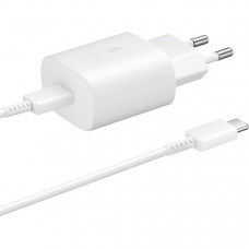 Сетевое зарядное устройство Samsung EP-TA800 25W Type-C White с кабелем