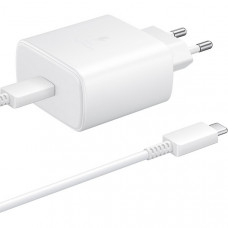 Сетевое зарядное устройство Samsung EP-TA845 45W Type-C White с кабелем