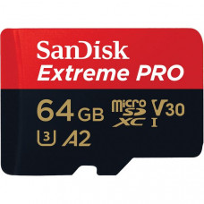 Флэш-карта MicroSDXC Sandisk Extreme Pro 64gb High speed 200/90