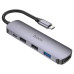 Переходник Hoco HB27 Type-C multifunction adapter PD, USB3.0, 2хUSB2.0, HDMI, 4К при 30 Гц, 60W, для MacBook Графитовый Переходник Hoco HB27 Type-C multifunction adapter PD, USB3.0, 2хUSB2.0, HDMI, 4К при 30 Гц, 60W, для MacBook Графитовый