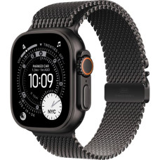 Apple Watch Ultra 3, 49 mm, S/M/L Black Titanium Milanese Loop
