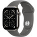 Apple Watch Series 11, 42 mm, Natural Titanium Stone Gray Sport Band