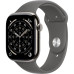 Apple Watch Series 11, 46 mm, Natural Titanium Stone Gray Sport Band