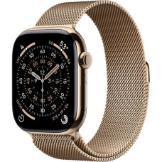 Apple Watch Series 11, 46 mm, S-M/M-L Gold Titanium Milanese Loop