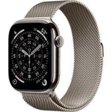 Apple Watch Series 11, 46 mm, S-M/M-L Natural Titanium Milanese Loop
