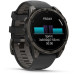 Garmin Fenix 8 47mm Amoled Sapphire Carbon Gray DLC Titanium with Pebble Gray Silicone (010-02904-21)