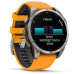 Garmin Fenix 8 47mm Amoled Sapphire Titanium with Spark Orange Silicone (010-02904-11)