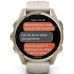 Garmin Fenix 8 43mm Amoled Sapphire Soft Gold with Dark Sandstone Silicone Band (010-02903-11)