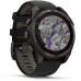 Garmin Fenix 8 47mm Solar Sapphire Carbon Gray Titanium with Black/Pebble Silicone (010-02906-11)