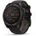 Garmin Fenix 8 47mm Solar Sapphire Carbon Gray Titanium with Black/Pebble Silicone (010-02906-11)