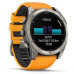 Garmin Fenix 8 51mm Amoled Sapphire Carbon Gray DLC Titanium with Spark Orange Silicone (010-02905-11)