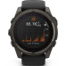 Garmin Fenix 8 51mm Solar Sapphire Carbon Gray Titanium with Black/Pebble Silicone (010-02907-10)