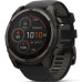 Garmin Fenix 8 51mm Solar Sapphire Carbon Gray Titanium with Black/Pebble Silicone (010-02907-10)