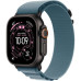 Apple Watch Ultra 3, 49 mm, Black S/M/L Alpine Loop Light Blue